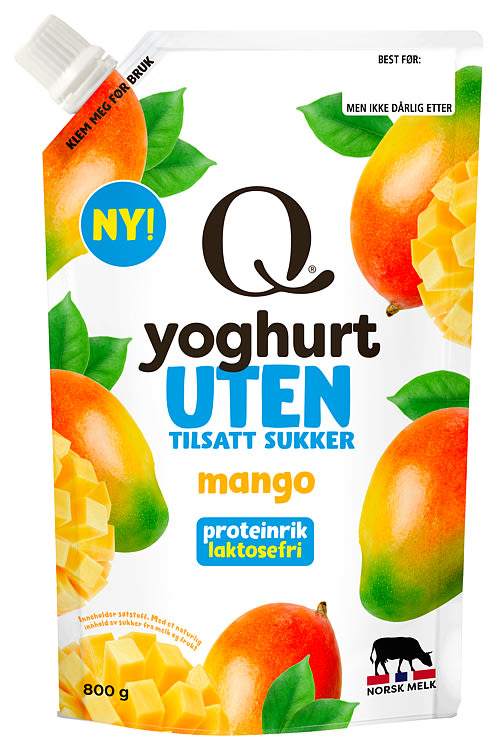 Yoghurt Mango u/Sukker 800g Q