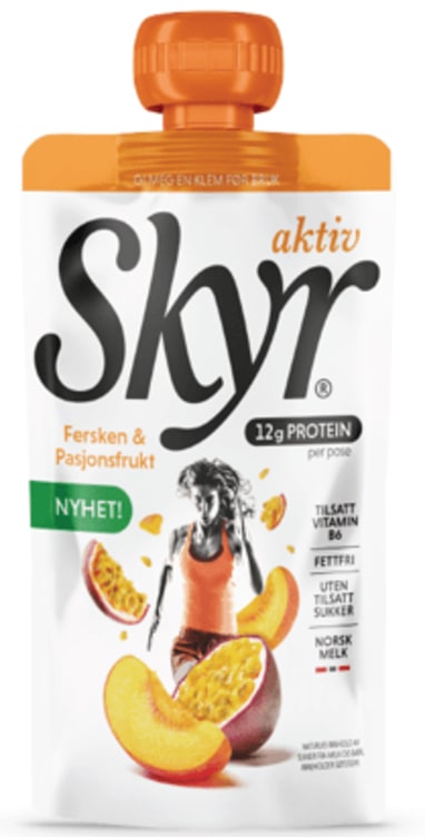Skyr Aktiv Fersken&Pasjonsfrukt 125g