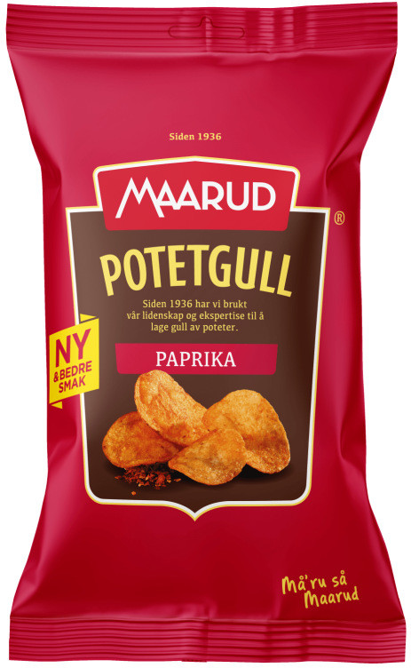 Potetgull Paprika 40g Maarud
