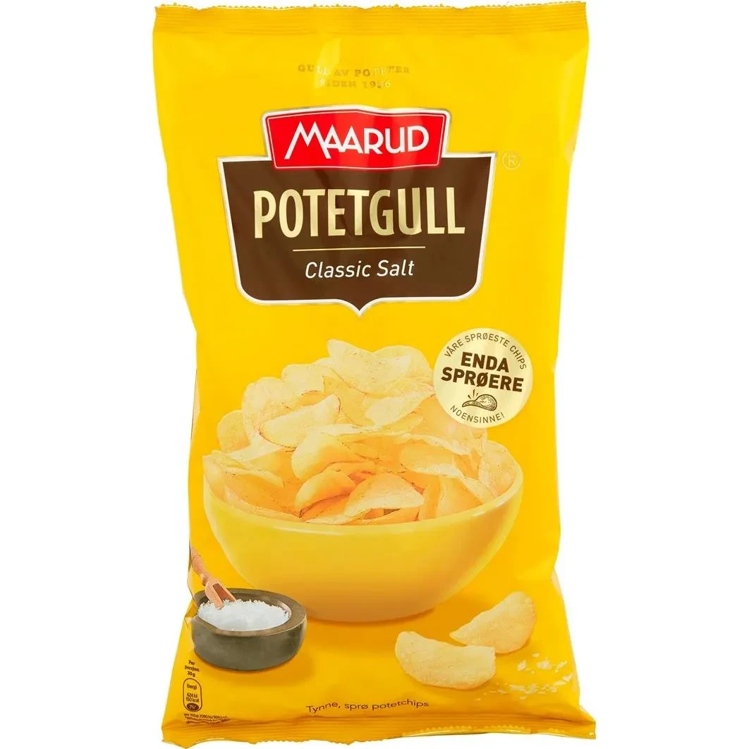 Potetgull Classic Salt 250g