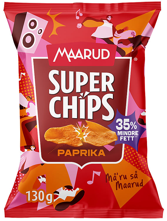 Superchips Paprika 130g Maarud