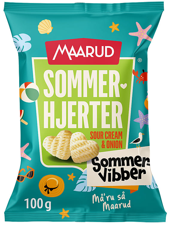 Sommerhjerter 100g Sommervibber