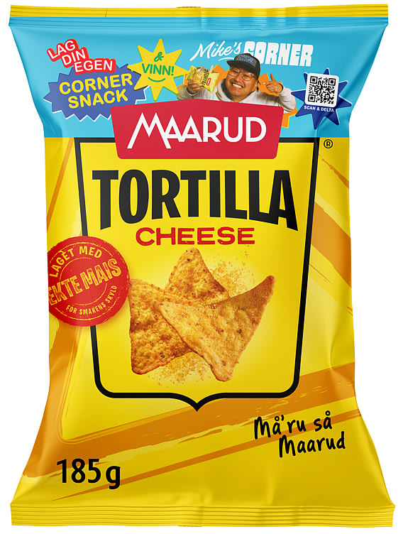 Tortillachips Cheese 185g Maarud