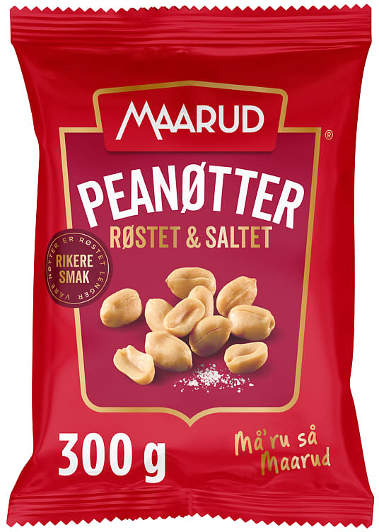 Peanøtter Røstet & Saltet 300g Maarud