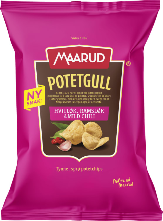 Potetgull Hvitl, Ramsløk, Chili 200g Maarud