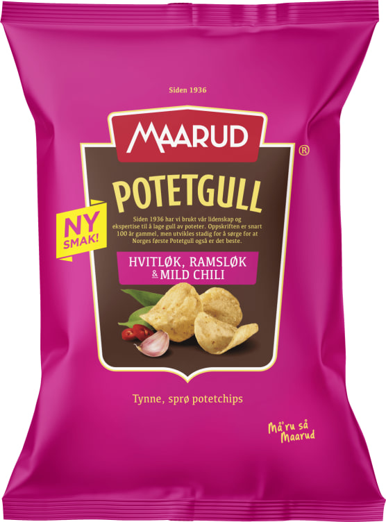 Potetgull Hvitl, Ramsløk, Chili 200g Maarud