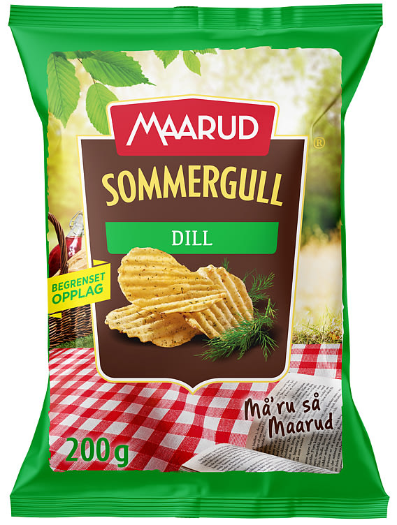 Potetgull Dill Grovrifla 200g Maarud