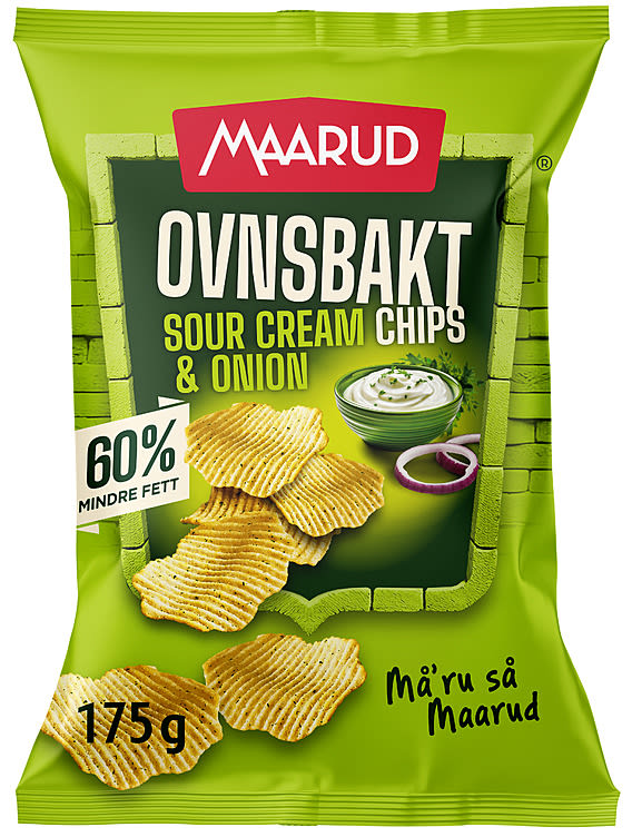 Ovnsbakt Chips Sour Cream&Onion 100g