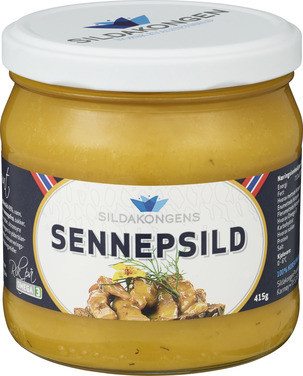 Sennepsild 415g Glass Sildakongen