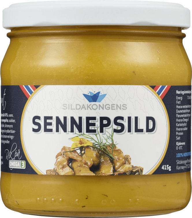 Sennepsild 415g Sildakongen