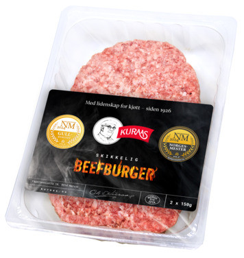 Skikkelig Beefburger 150gr X 2 Kuraas