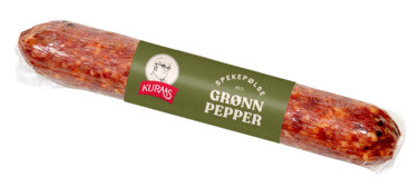 SPEKEPØLSE MED GRØNN PEPPER
