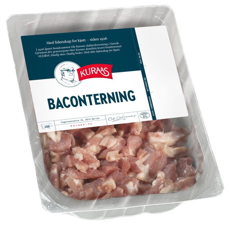 Bacon i Terninger 250g Kuraas