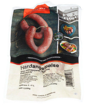 Hardangerpølse 335g Eldhusrøykt