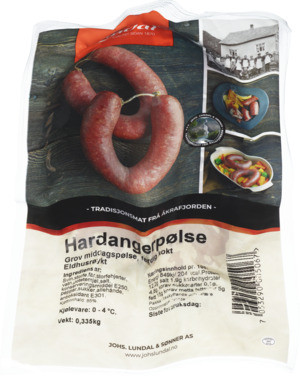 Hardangerpølse 335g Eldhusrøykt