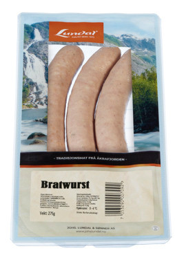Bratwurst 275g Lundal