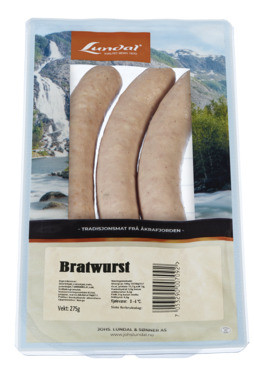 Bratwurst 275g Lundal