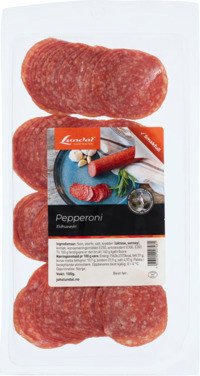Pepperoni 100g Oppskjert Lundal