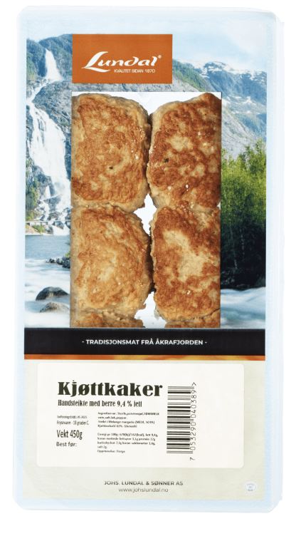 Kjøttkaker 450g Lundal