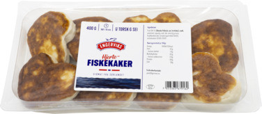 Hjertefiskekaker 50% Engerviks