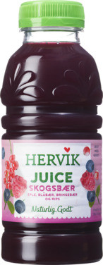 Skogsbærjuice 0,33l Hervik