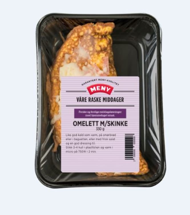 Omelett m/Skinke&Ost 330g Meny