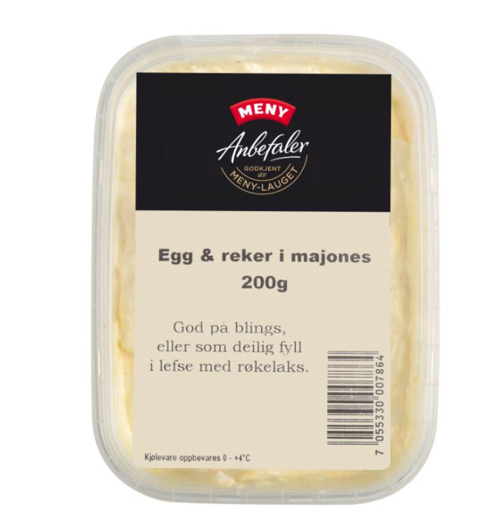 Egg&Reker i Majones 200g Meny