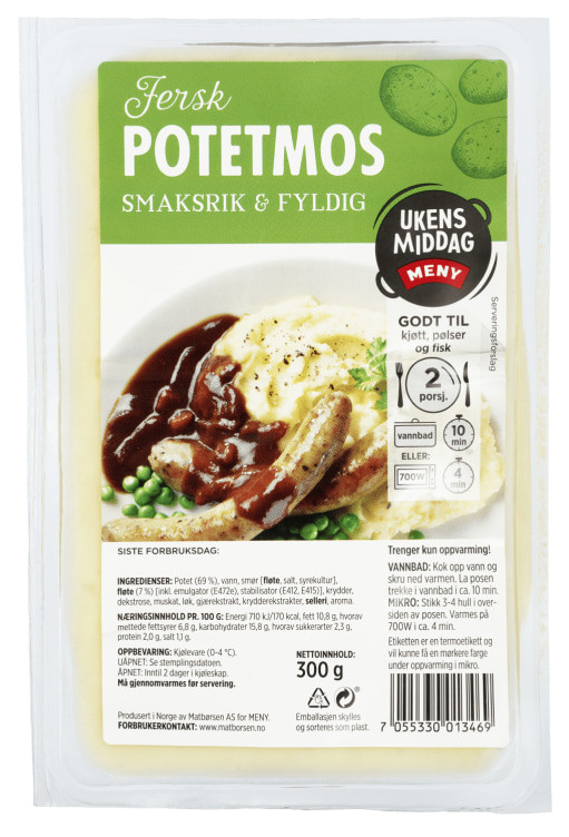 Potetmos 300g Meny