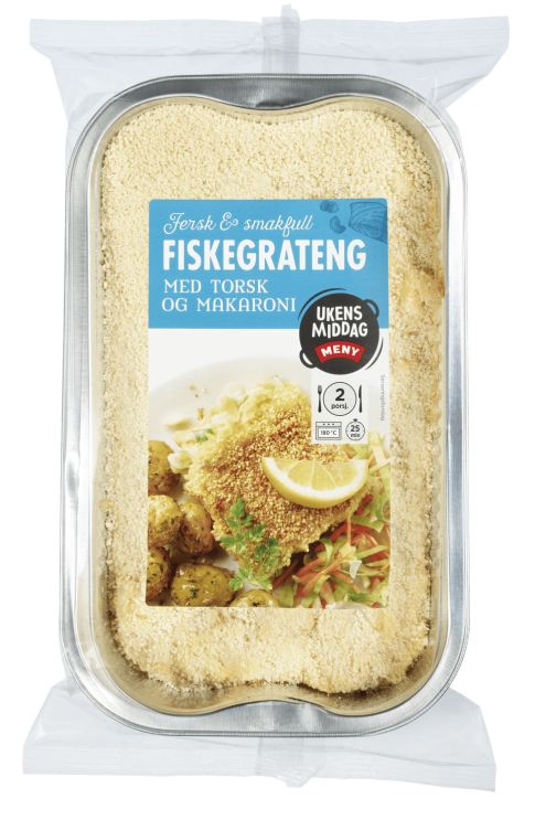 Fiskegrateng 800g Meny