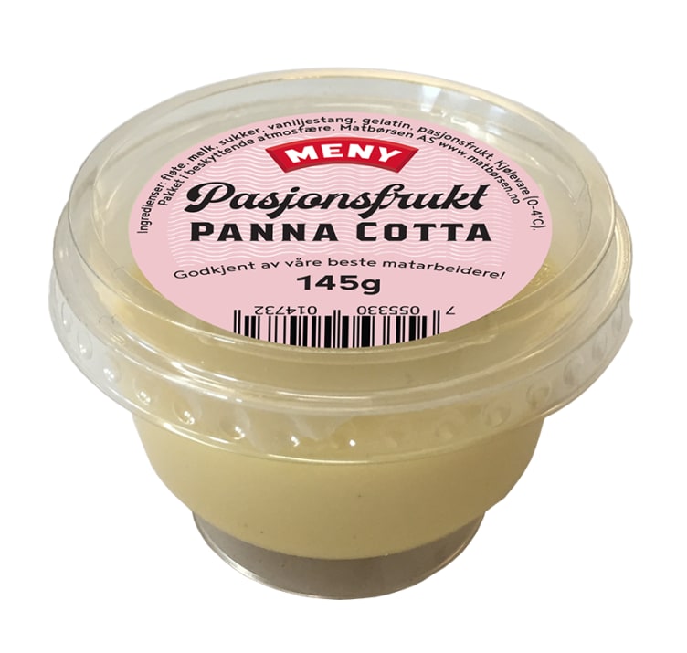 Pannacotta m/Pasjonsfrukt 145g Meny