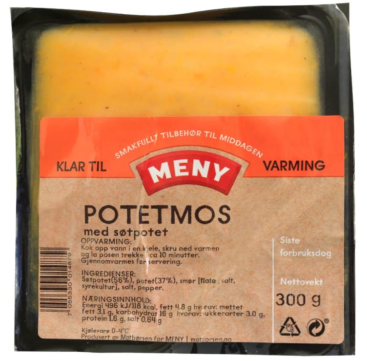 Potetmos m/Søtpotet 300g Meny