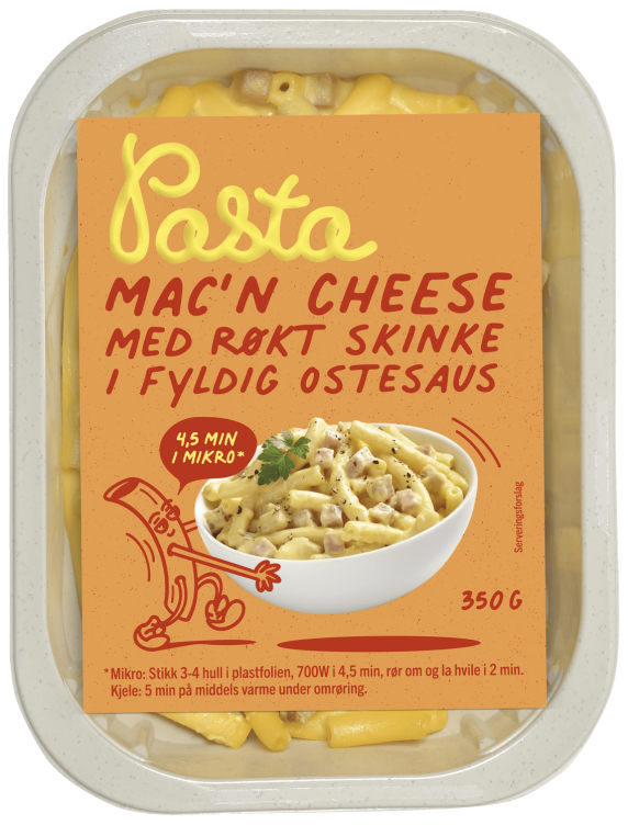 Mac'n Cheese m/Røkt Skinke 350g Matbørsen