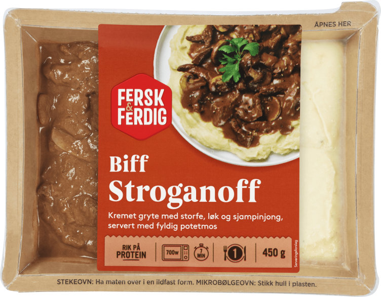 Biff Stroganoff 450g Fersk&Ferdig