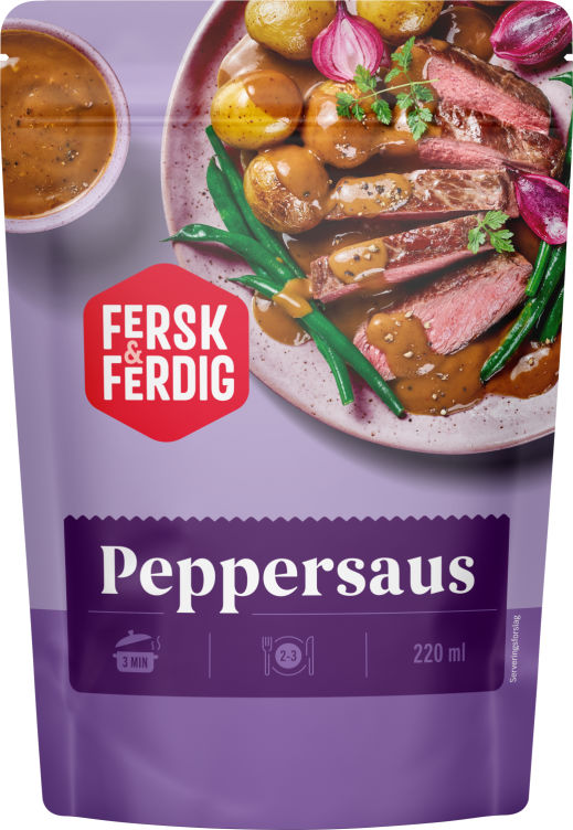 Peppersaus 220ml Fersk&Ferdig