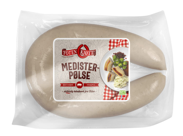 Medisterpølse 350g Toten Kjøtt