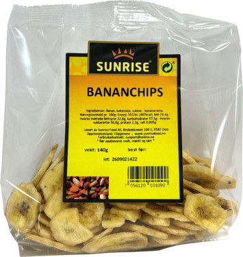 Bananchips 140g Sunrise