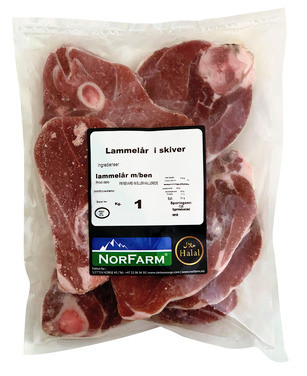 Lammelår i Skiver 1kg