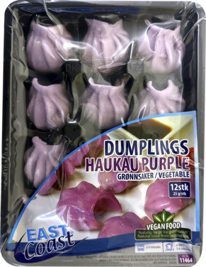 Dumplings Haukau Purple Grønnsaker 25g/12stk East Coast