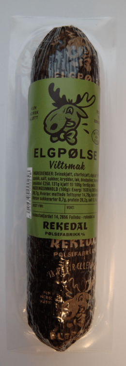 Elgpølse 255g Rekedal