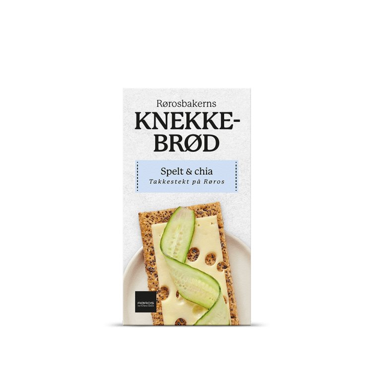Knekkebrød Spelt og Chia 165g Rørosbaker