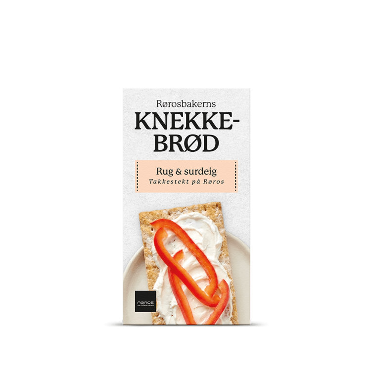 Knekkebrød Rug Surdeig 180g Rørosbakeren