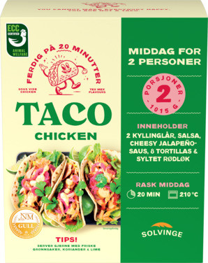 Taco Kit Chicken Til 2-3 Personer