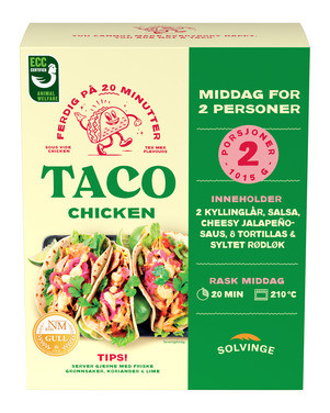 Taco Kit Chicken Til 2-3 Personer