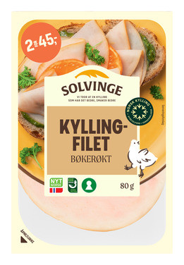 Kyllingfilet Bøkerøkt 80g Solvinge