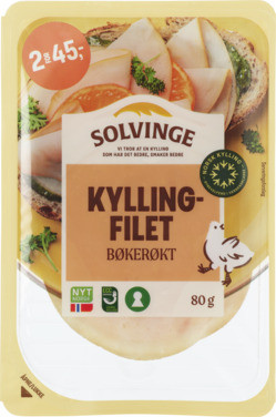 Kyllingfilet Bøkerøkt 80g Solvinge