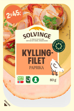 Kyllingfilet med Paprika 80g Solvinge