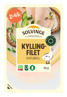 Kyllingpålegg Naturell 80g Solvinge