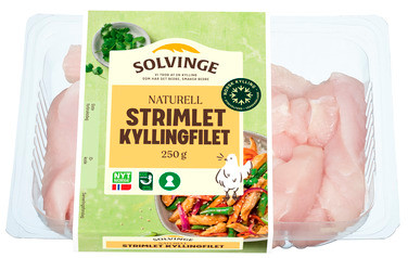 Strimlet Kyllingfilet 250g Solvinge