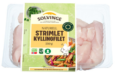 Strimlet Kyllingfilet 250g Solvinge