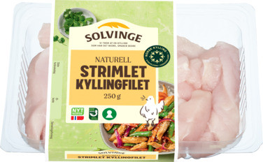 Strimlet Kyllingfilet 250g Solvinge